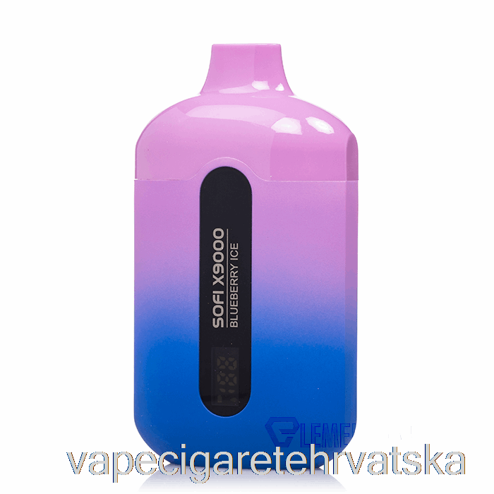 Vape Cigarete Sofi X9000 0% Bez Nikotina Pametni Jednokratni Led Od Borovnice